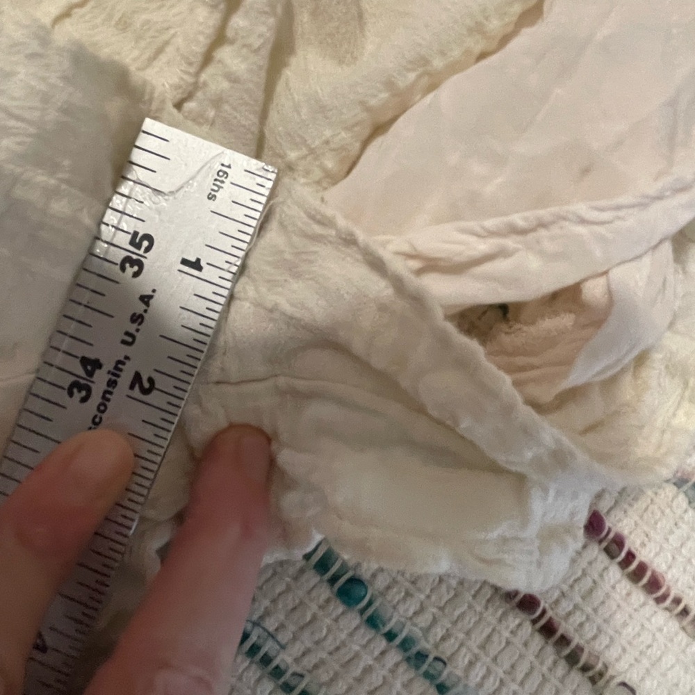 Urban Outfitters Cream Ruffle Romper Cotton Cottagecore Festival Farmers Daughtr - Picture 10 of 13